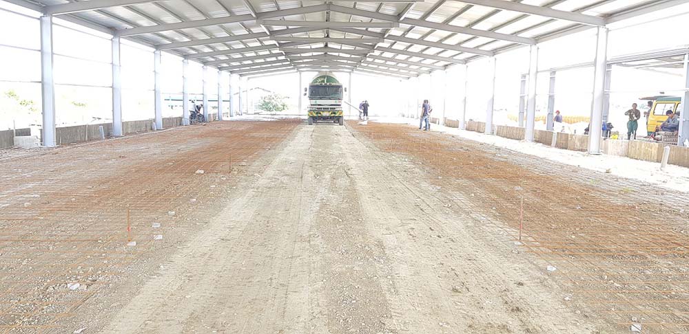 雞舍地坪灌漿(前視角)