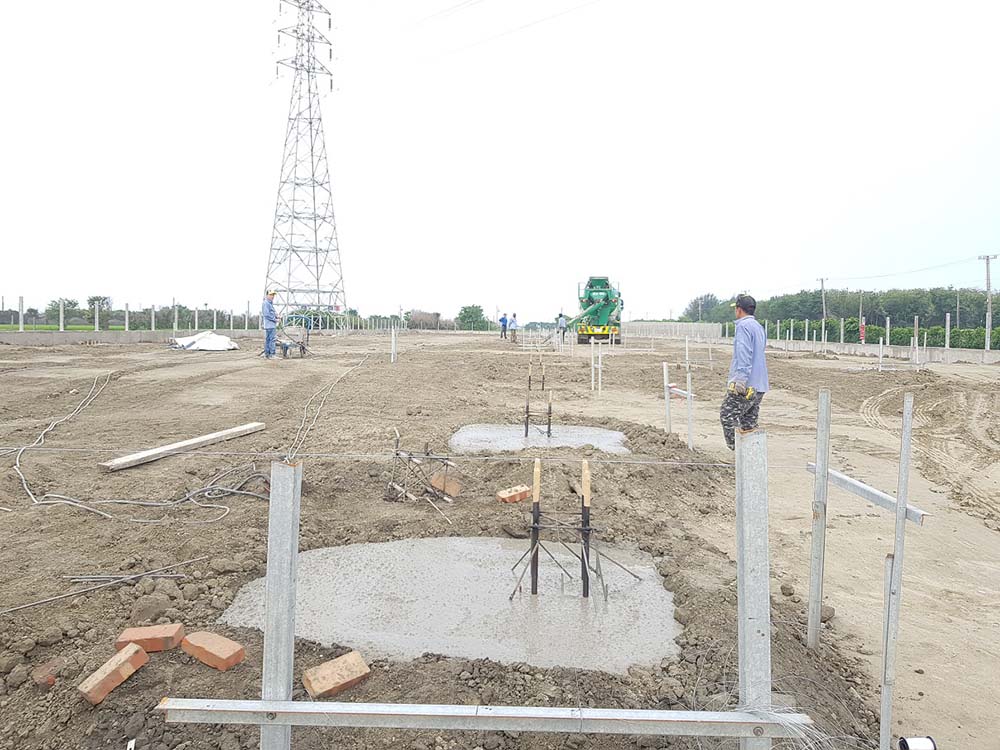 基礎螺栓放樣埋設