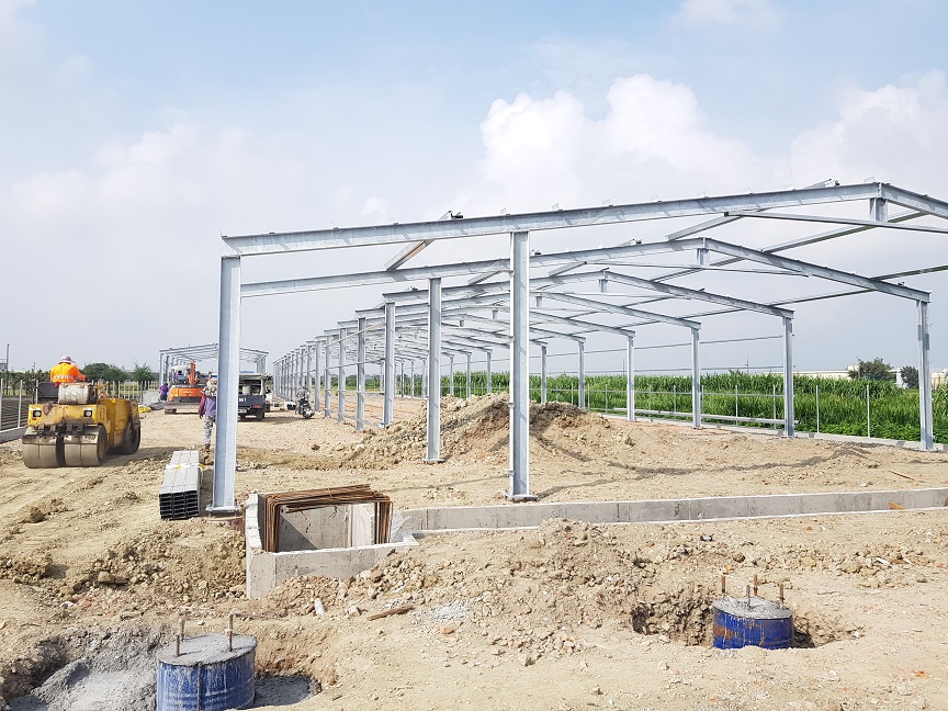 鋼結構完成(後視角)